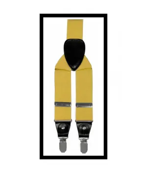 Yellow men's Suspenders by brand Q