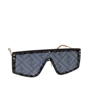 Zucca Canvas Sunglasses with Metal Accents